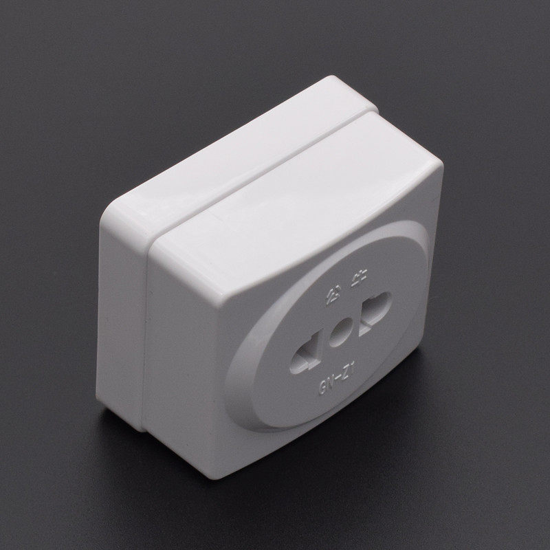 正品公牛小插座明装家用10a二孔2眼二脚迷你插排小型圆孔白色单相