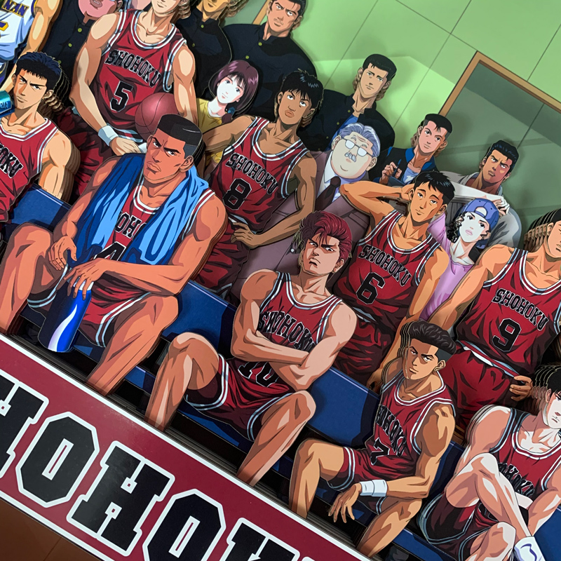 灌篮高手动漫全家福立体画樱木花道流川枫桌搭模型手工油画