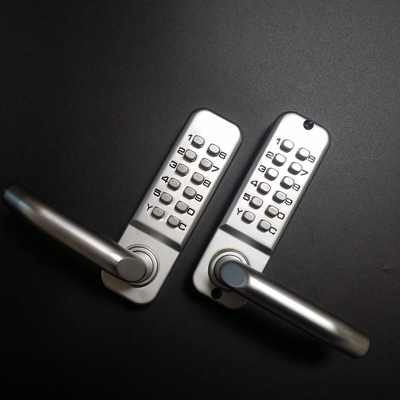 双面密码锁户外锁具花园铁艺栅栏庭院机械门锁