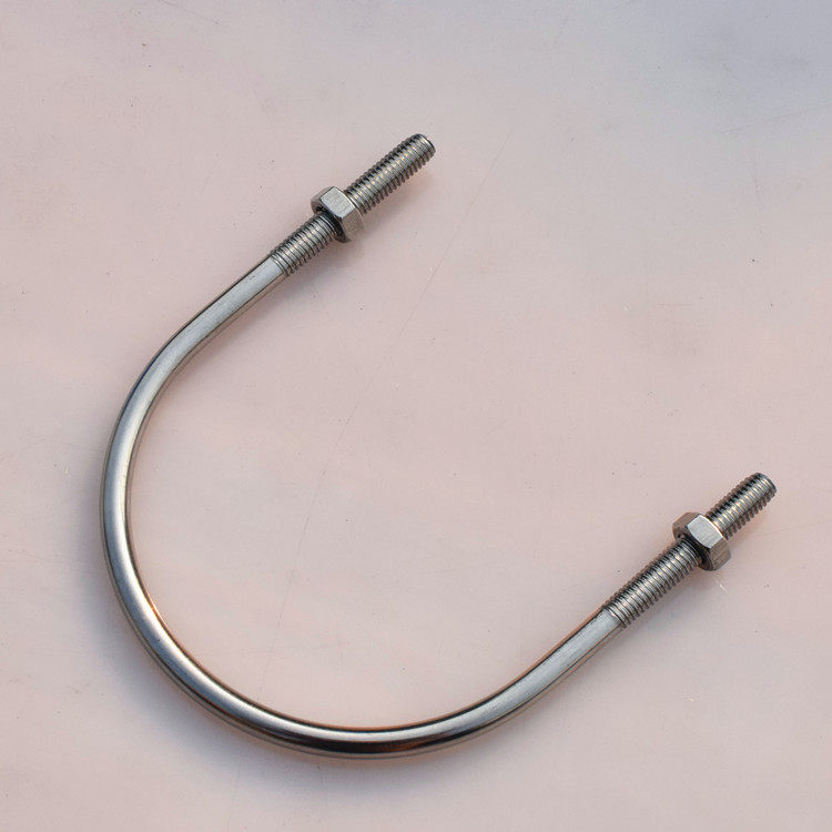 加厚304不锈钢u型管卡 u型螺丝螺栓 固定卡骑马卡 u型管卡管箍m6