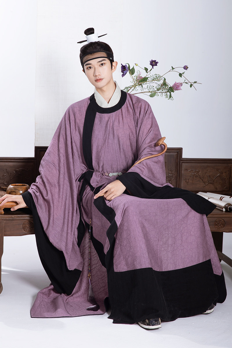 挽纱汉服明制襕衫春款新品楚翊汉服