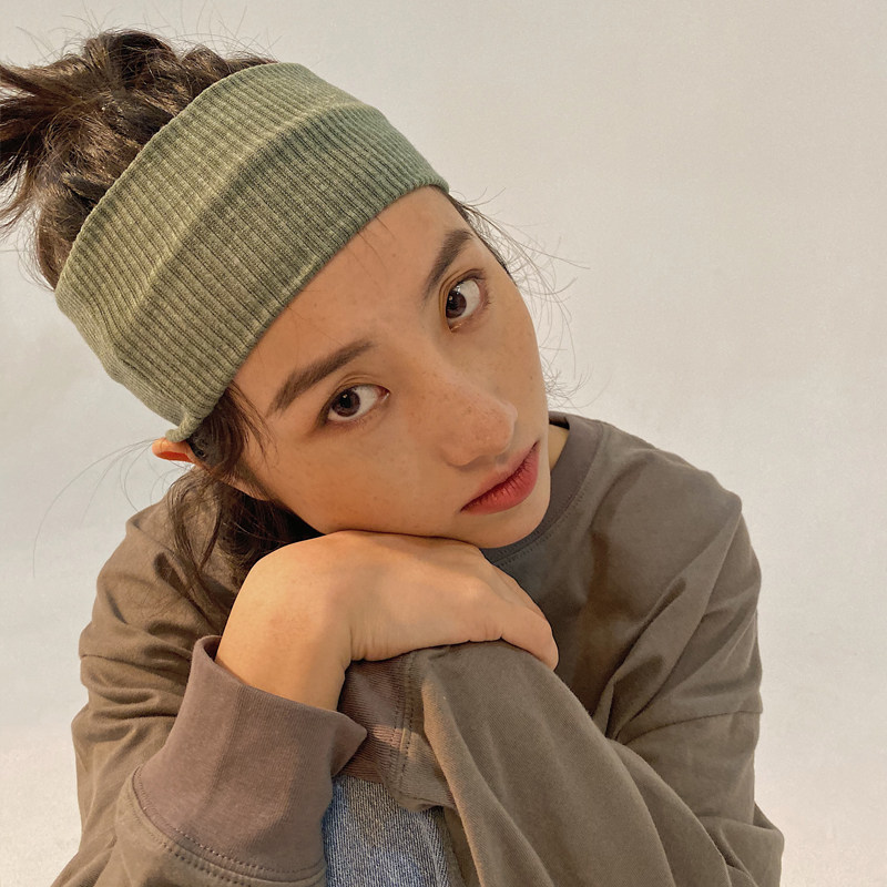 纯色宽边复古发带女韩国简约网红运动百搭外出发饰