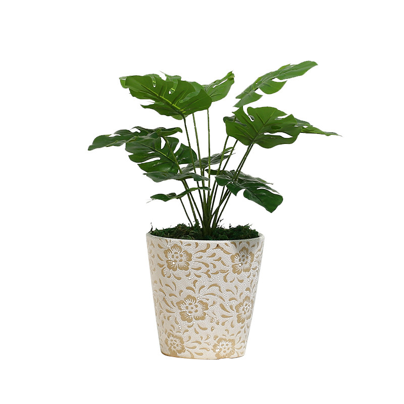 仿真绿植竹葵小型台面塑料植物盆栽北欧风格仿真植物盆景