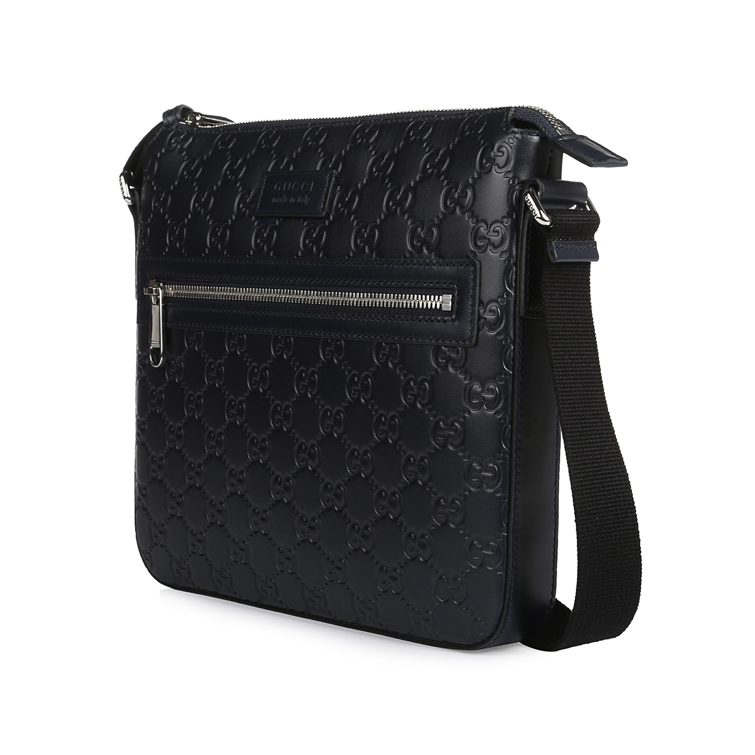 gucci/古奇2018新品单肩包 古驰双g纹男包斜挎包406410