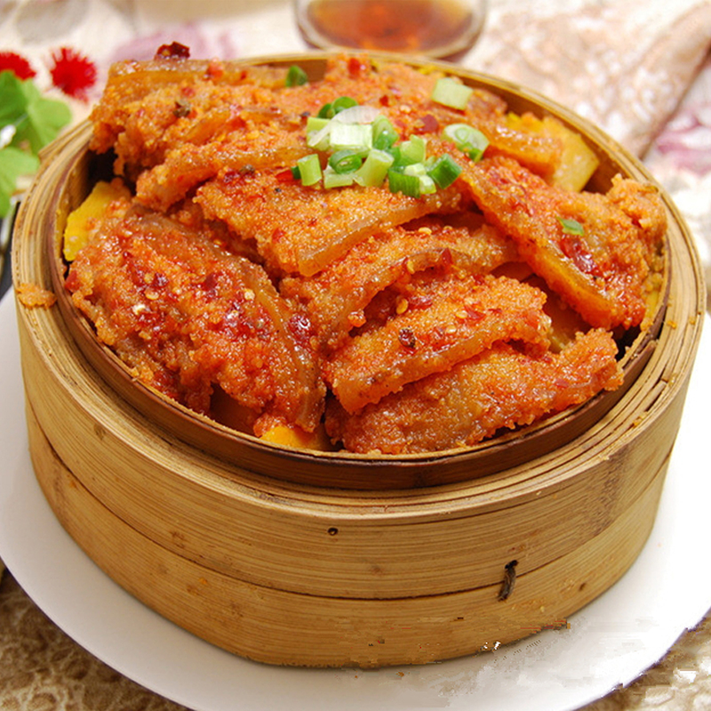 湖北天门蒸菜农家大米米粉仙桃沔阳三蒸原味面粉