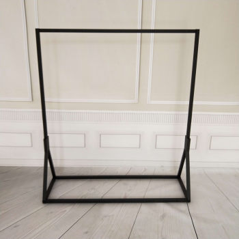 Iron clothes hanger clothes store men and women's shelf display rack floor-standing island rack side hanging rack clothes rack ແຖບແນວນອນ