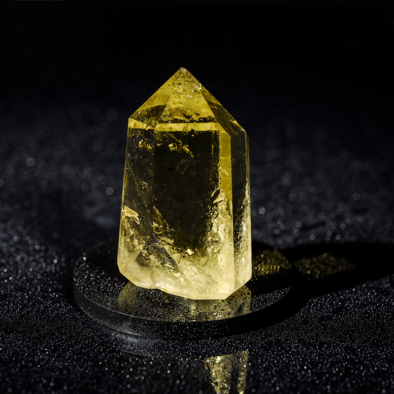 天然宝石石头石石头观赏奇石黄水晶晶体矿物标本摆件