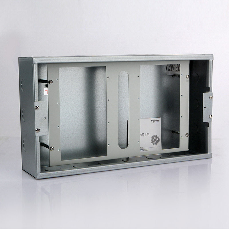 施耐德弱电箱 家用多媒体信息箱8u集线箱 空箱布线配电箱 深90mm