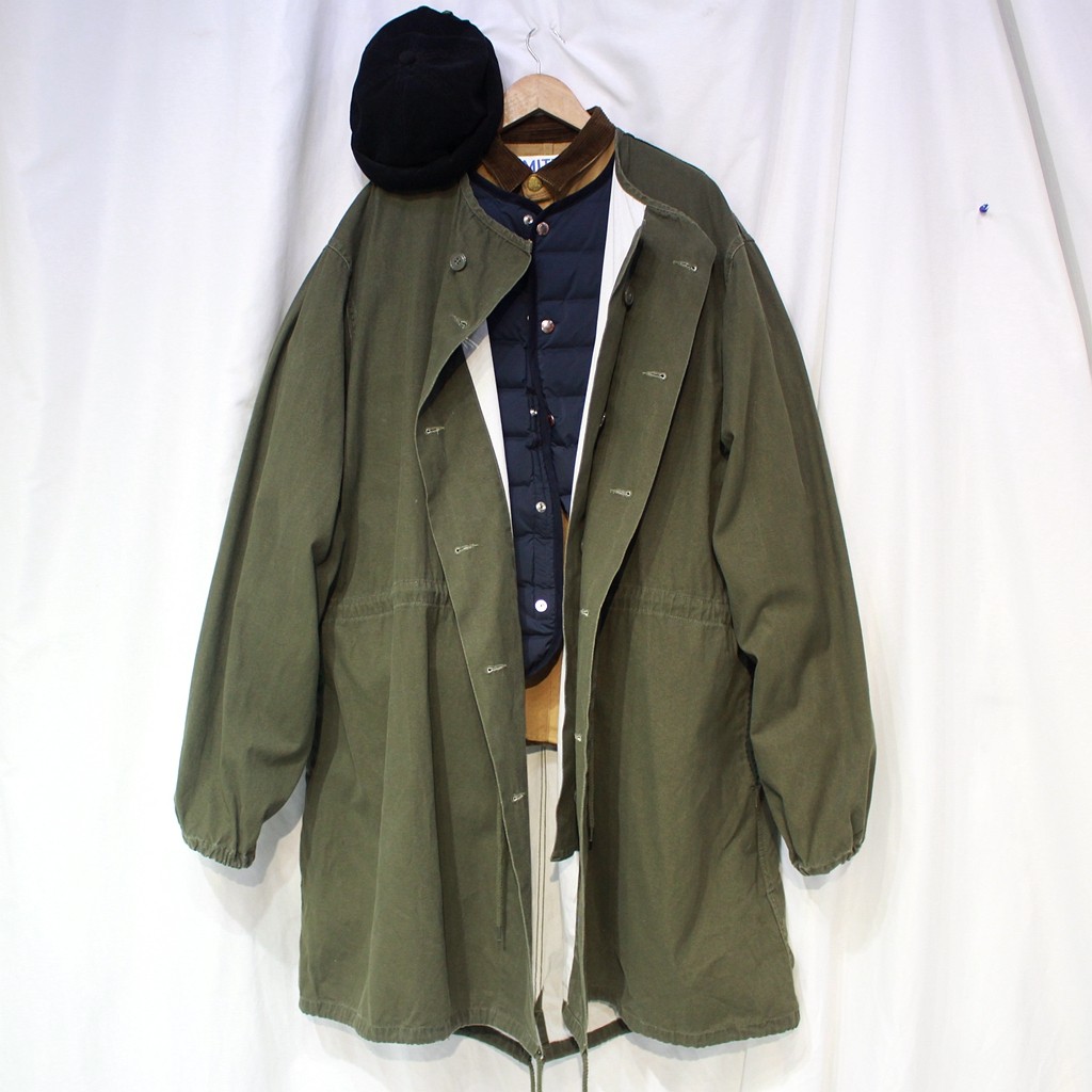 日系风衣外套工装棉质水洗重水m51复古中长风衣