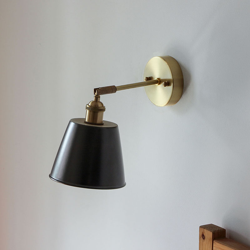 手工陶瓷壁灯复古黄铜日式侘寂咖啡店床头卫生间壁灯