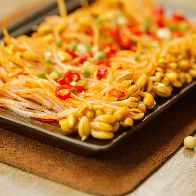 蜀望香辣豆芽下饭菜四川特色开胃菜即食泡菜咸菜52g菜小包装零食