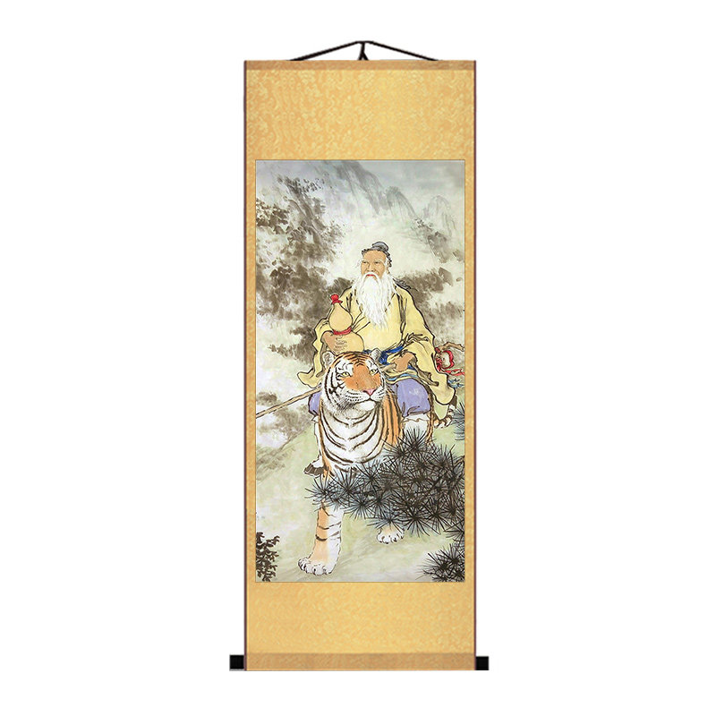 名医孙思邈药王卷轴中医养生神像真人画像孙真人国画