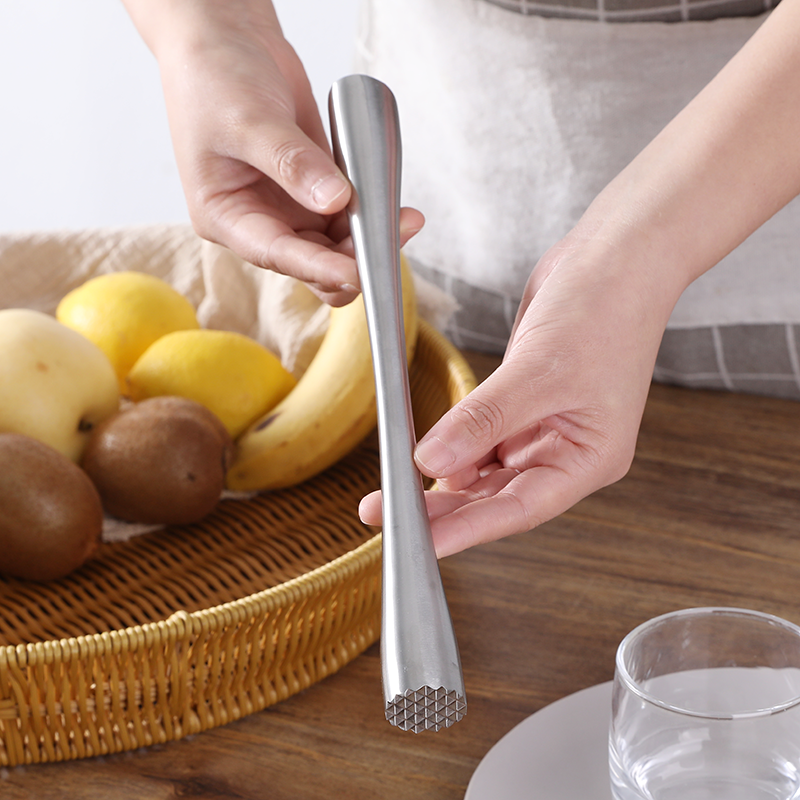 不锈钢碎冰棒捣压水果捣碎柠檬捣汁棍奶茶店用品果茶专用捣棒冰锤