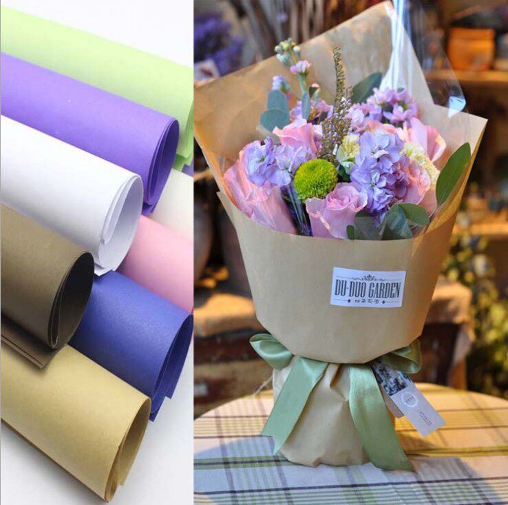 韩式材料花纸包花纸资材包装纸彩色花艺鲜花花束花艺包装纸