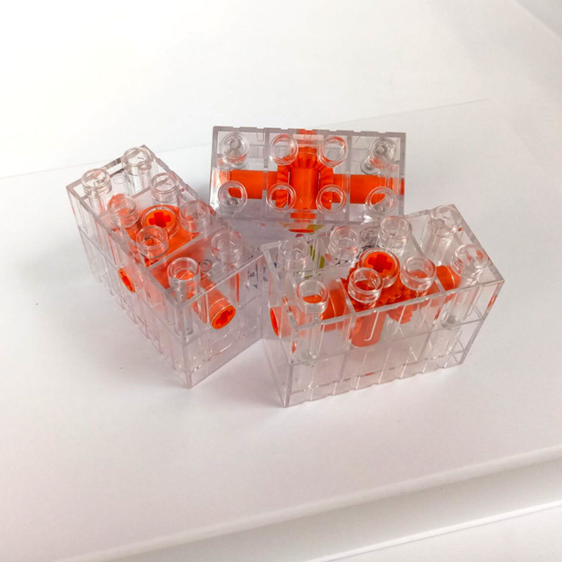 乐博士正品教具2201早教颗粒动力动力机机械马达建构