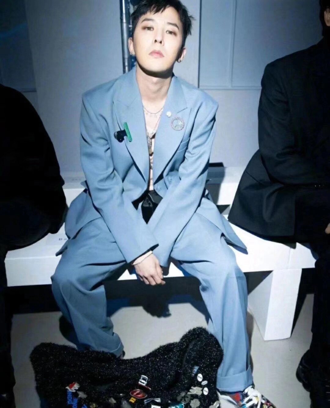 韩国采购正品we11done20awgd权志龙同款背后压纹西服