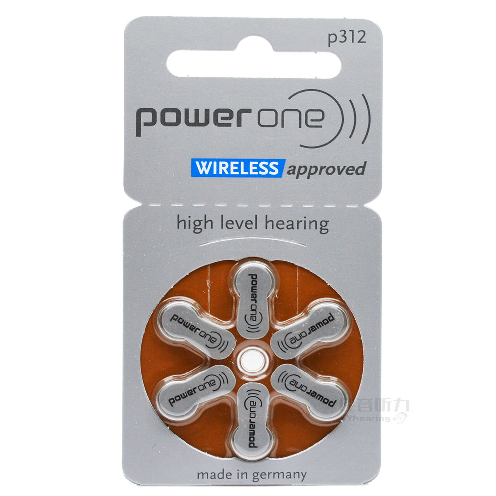 电池助听器正品德国原装进口poweronep10p13p312整盒包纽扣电池