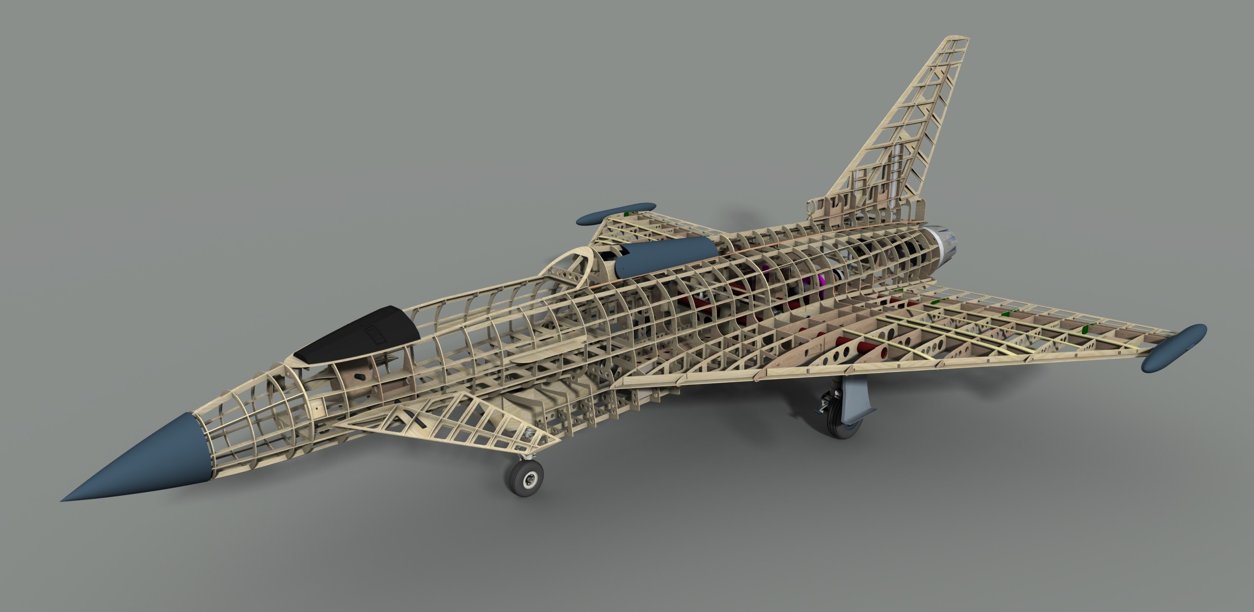 像真飞机 diy骨架模型 骨架机身 喷气式 飞机 骨架模型 - 痕风的起点