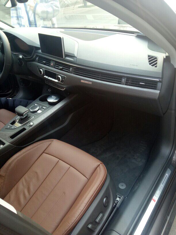 1721款奥迪a4lb9桦木岑木桃木碳纤维内饰改装手刹套