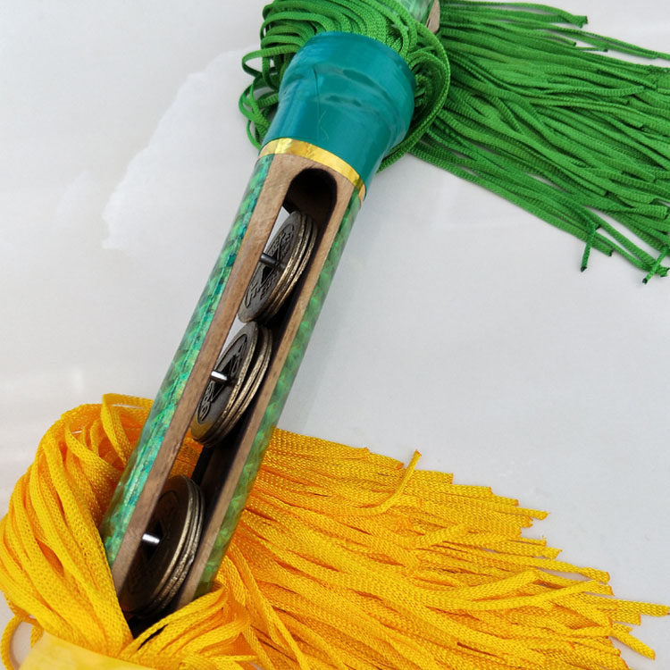 广场莲湘竹子连响花棍广场舞金钱中老年钱杆鞭打更多民间运动用品