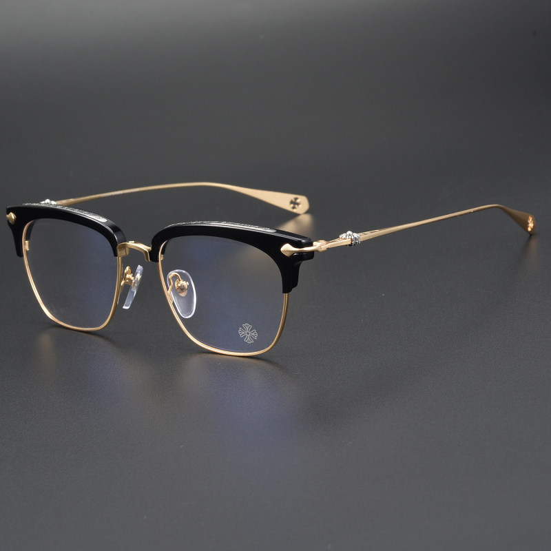 眼镜罗心框架超轻轻纯钛镀银薛之谦明星同款眼镜架