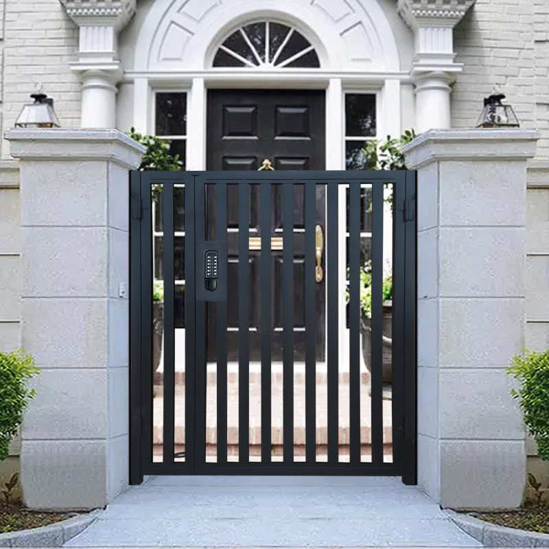 欧式铁艺庭院院门别墅围墙大门小区花园单开庭院门