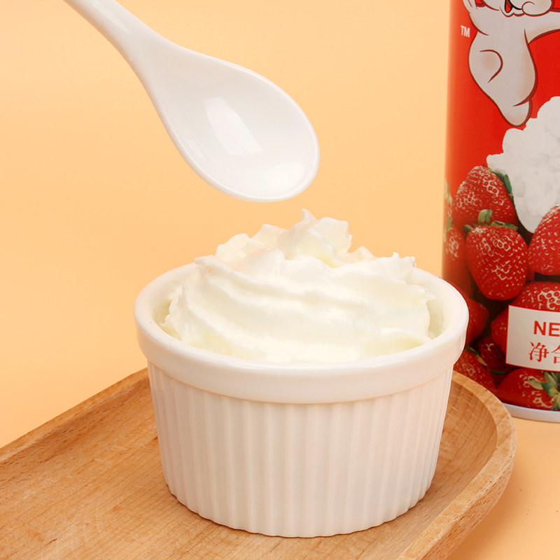 奶油维益爱真喷射500g鲜奶动物性奶茶即食罐装奶油