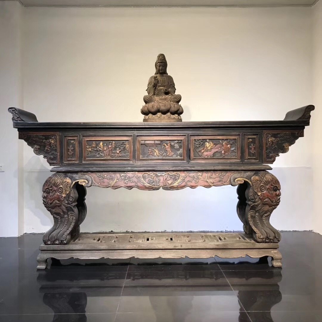 供案仿古供桌工艺做旧托尼民宿酒店装修佛桌供桌