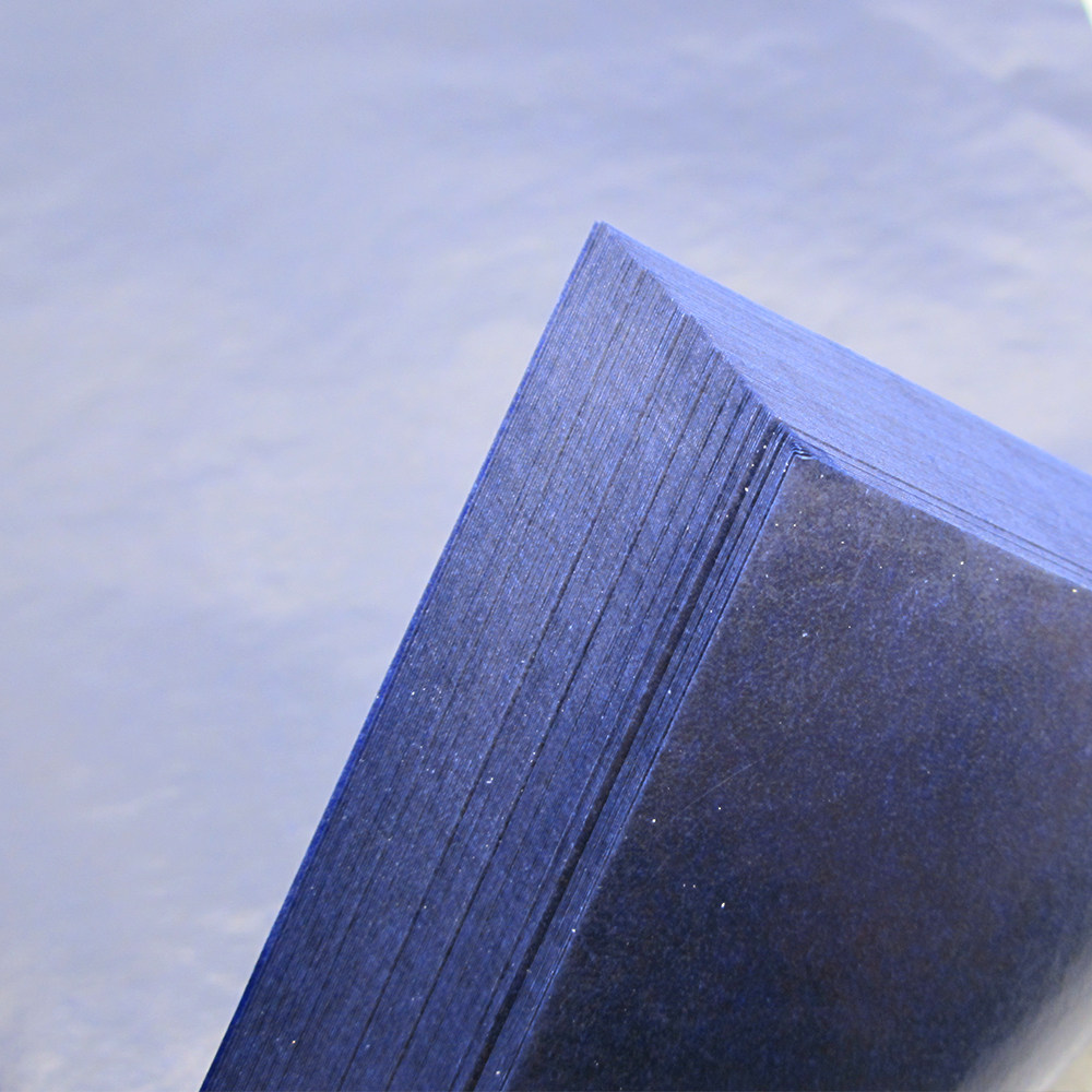 复写纸上海2839单据薄型双面蓝色100张185mm复写纸