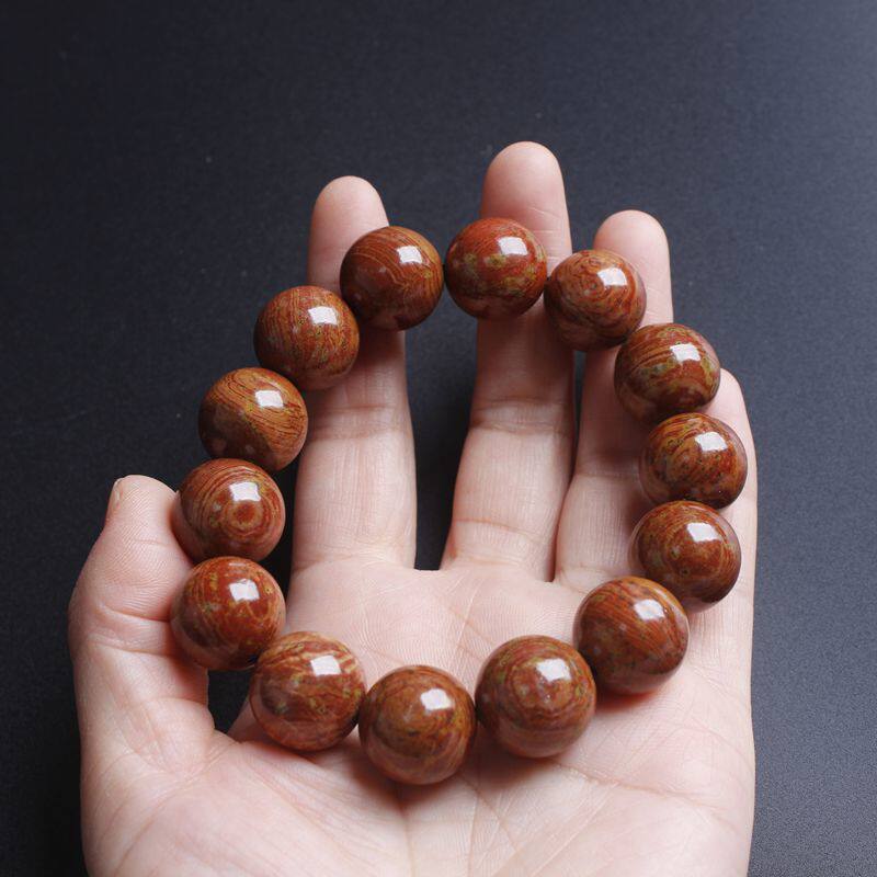 天然砭石手链一物一图泗水精品波浪手串正品保健项圈