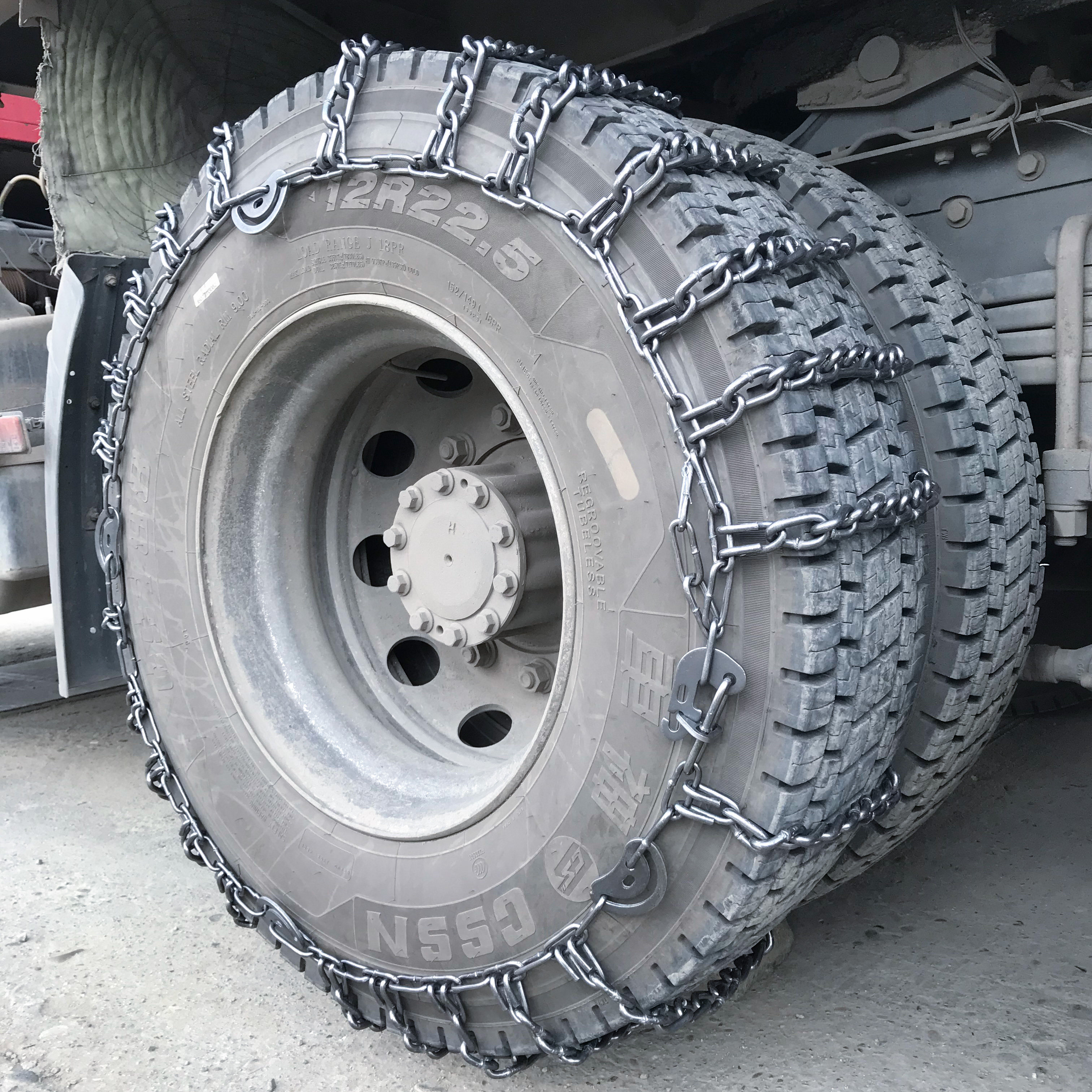 大货车卡客车农用车锰钢铁链重通用型自动收紧雪地轮胎防滑链加粗