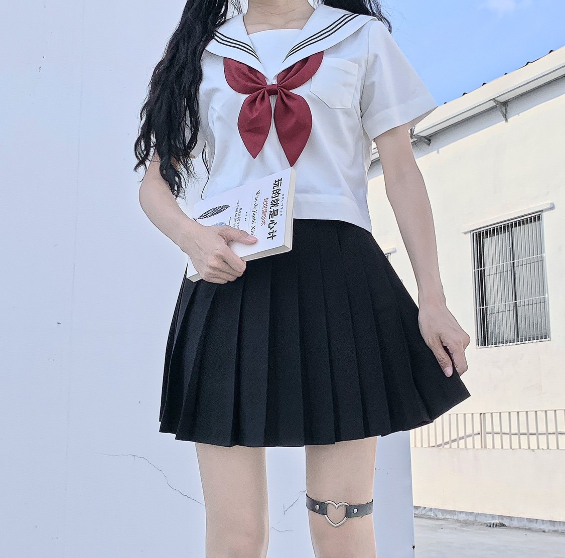 制服基础套装风班学院裙女jk北海道三本全白其它制服