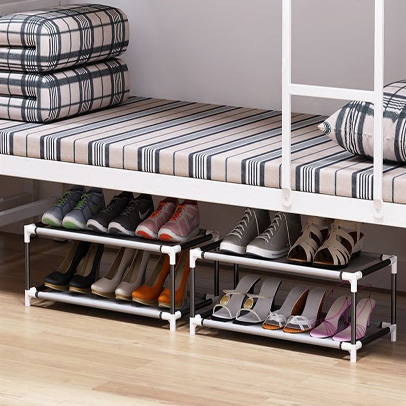 鞋架简易迷你折叠防尘床下寝室大学生型号省空间鞋架