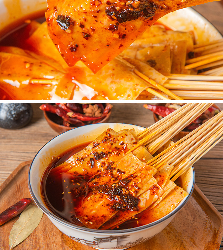 串串四川乐山钵钵调料豆皮串火锅麻辣烫底料包冷锅素肉