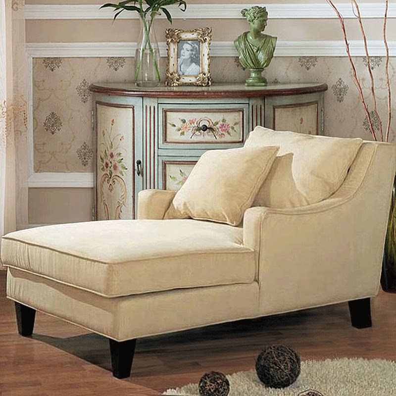 贵妃沙发美式乡村布艺阳台躺椅品质卧室床美人贵妃椅