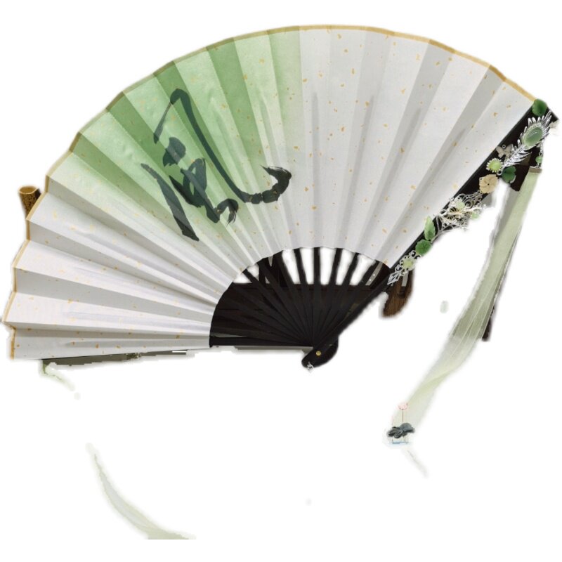 芸熙阁 天官赐福风师扇水师扇cos师青玄折扇风师娘娘发冠拍摄道具 –