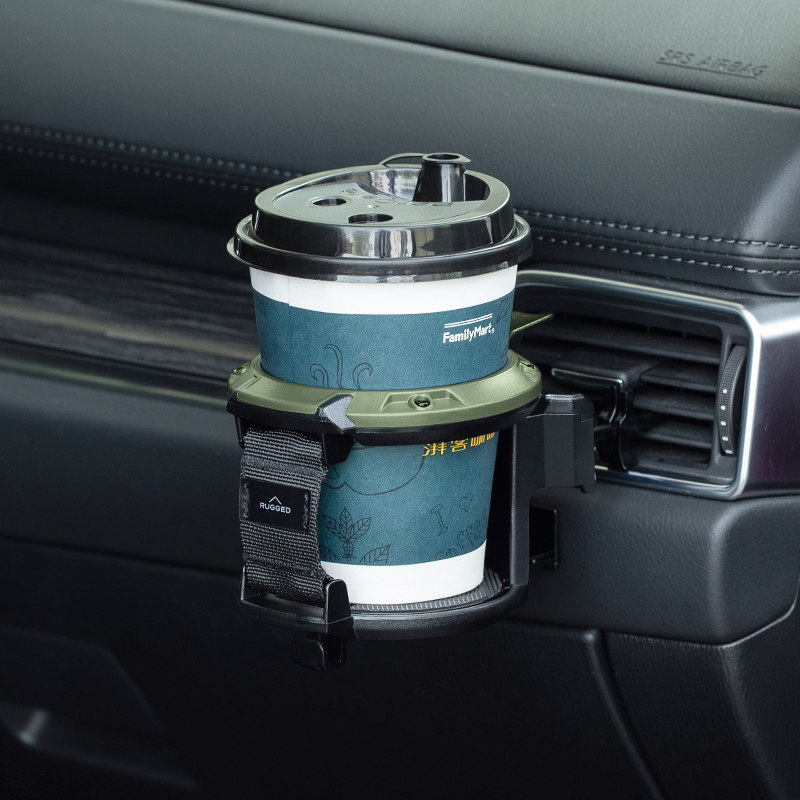 日本yac汽车水杯架车载出风口饮料杯架水壶固定底座车用奶茶支架