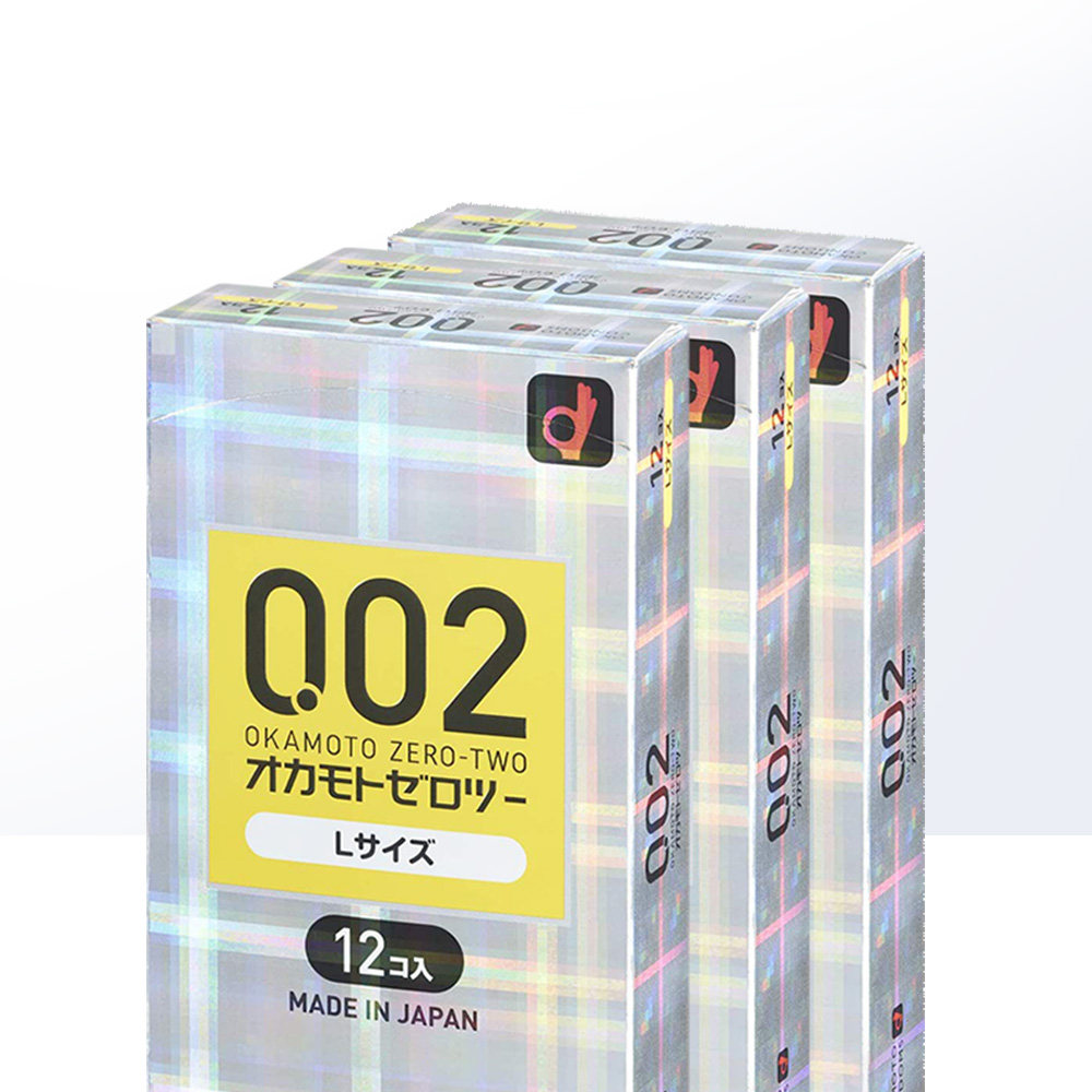 okamoto冈本超薄避孕套安全套大码12只装3盒成人用品日本国际避孕套
