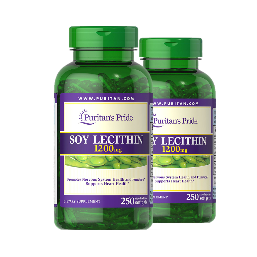 【直营】2瓶*普丽普莱超浓缩大豆卵磷脂软胶囊 1200mg*250粒
