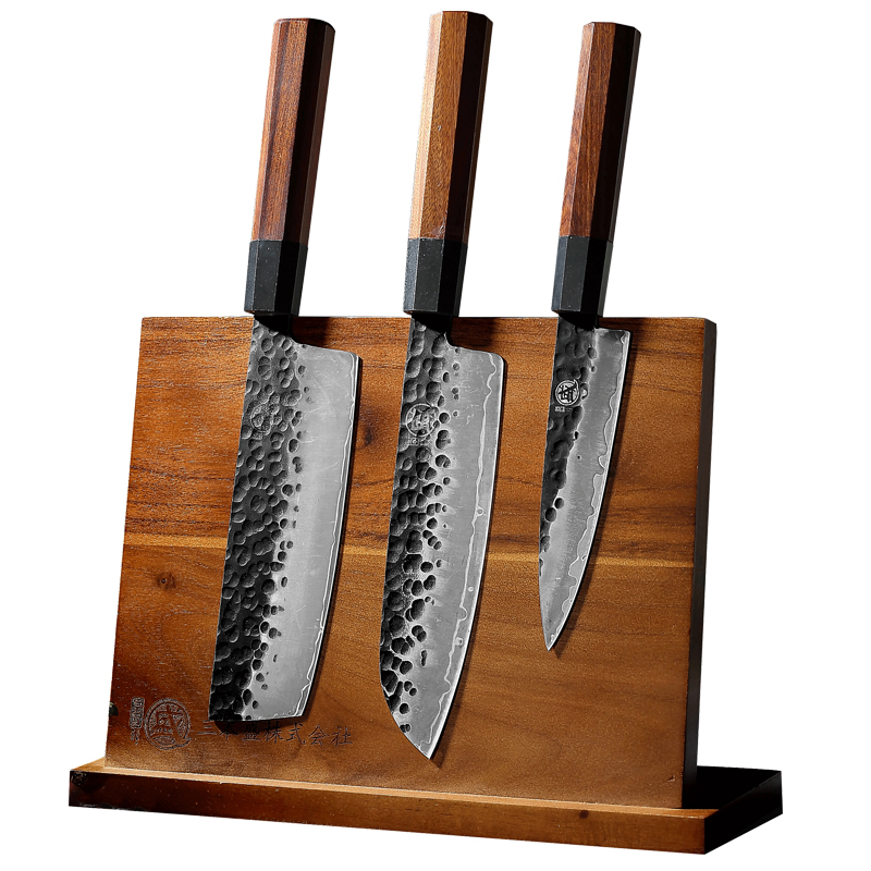 【自营】三本盛日本菜刀厨师专厨房家用刀具套装组合正品十大品牌