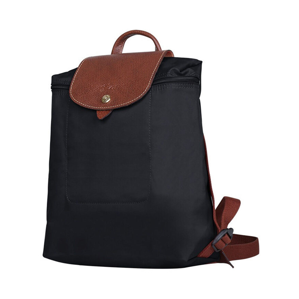 直营longchamp珑骧女士尼龙轻便折叠时尚双肩包背包休闲女包