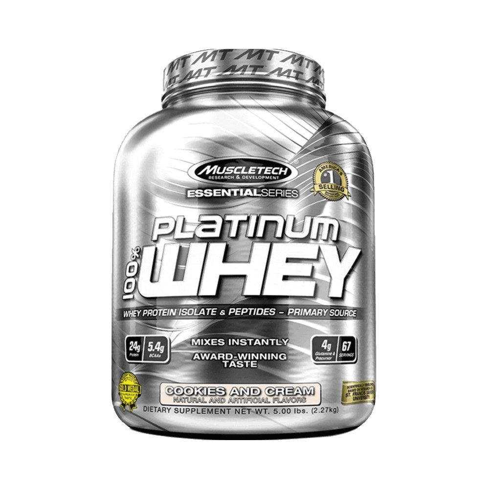 【直营】muscletech肌肉科技白金乳清蛋白粉5磅健身增肌 巧克力味