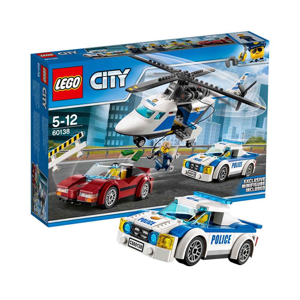 【直营】丹麦lego乐高进口积木玩具城市高速追捕60138