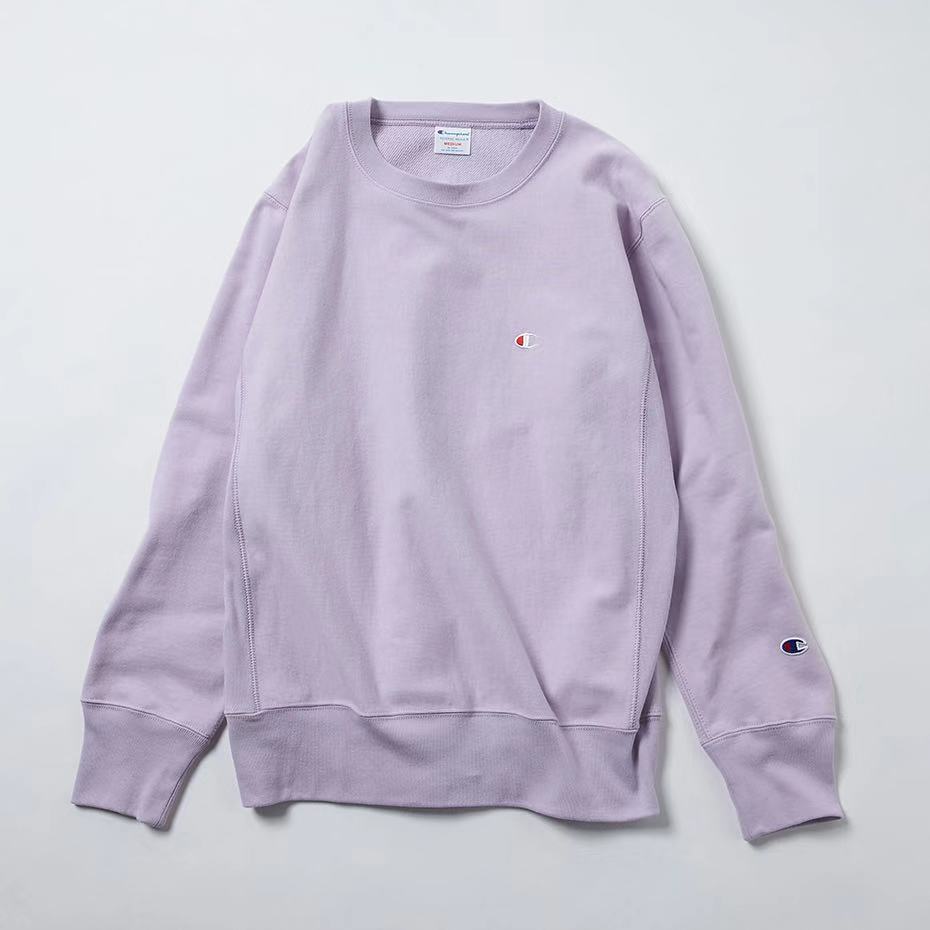 现货日本代购champion冠军 左胸刺绣小c标 圆领套头卫衣 男女款