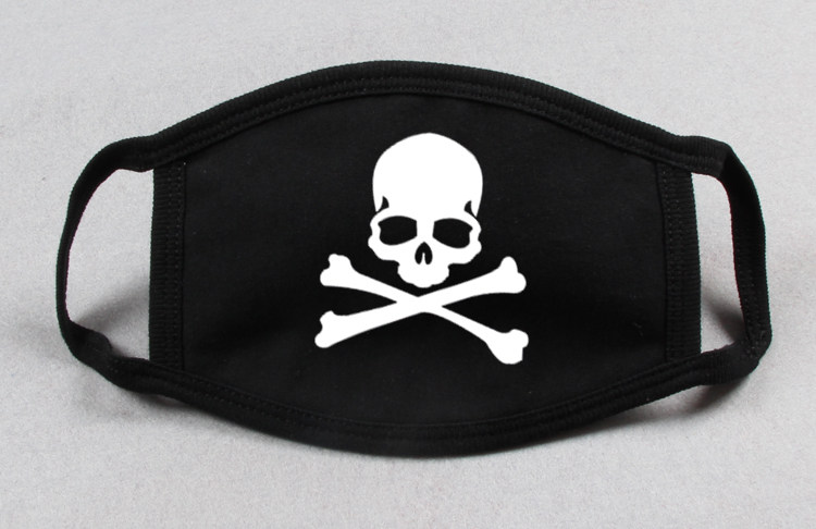 个性口罩冬季包邮 防风防寒纯棉霾骑行防风口罩男女成人潮骷髅头-图1