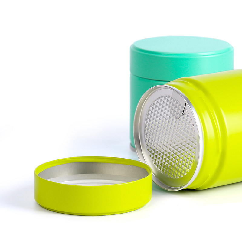 包装天汇茶叶罐铁罐便携圆形马口铁空罐防潮散茶茶叶罐