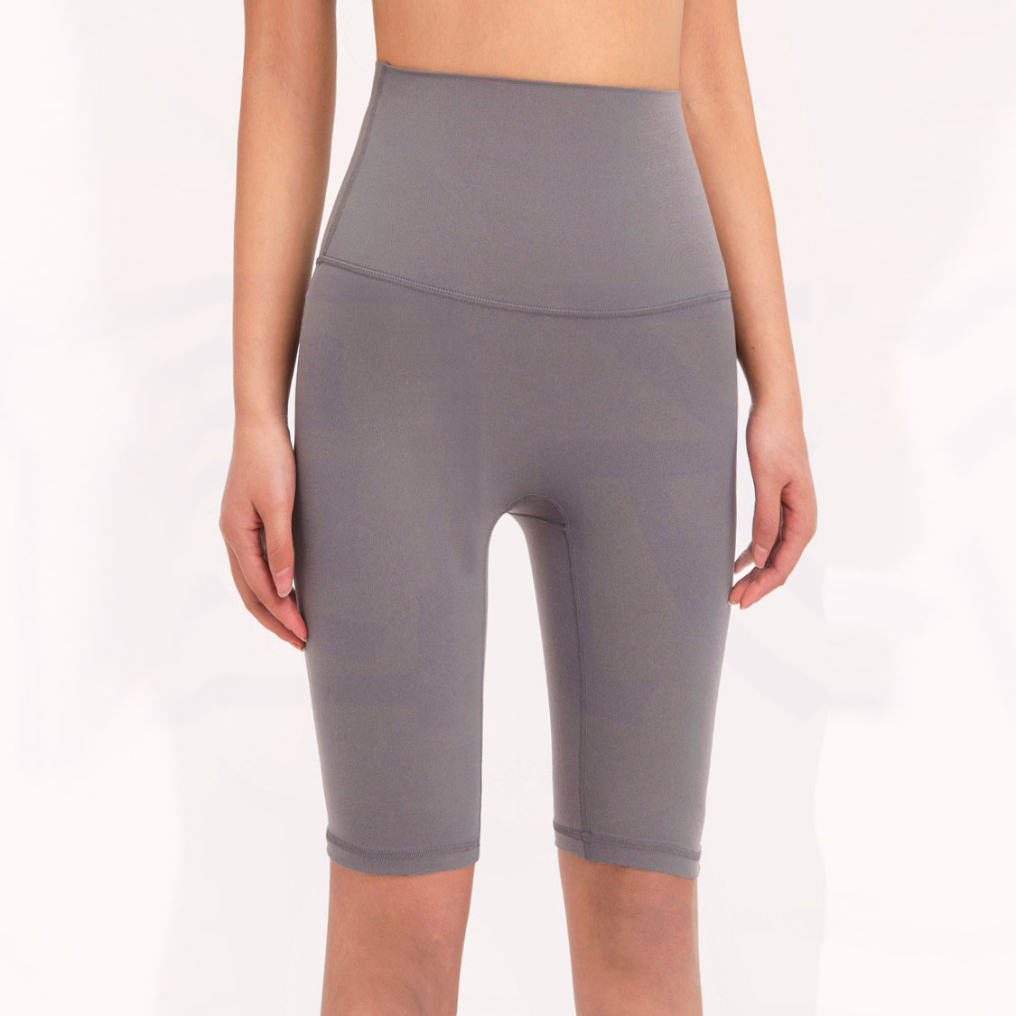 尴尬线超高腰收腹裸感夏季薄款瑜伽短裤女外健身裤