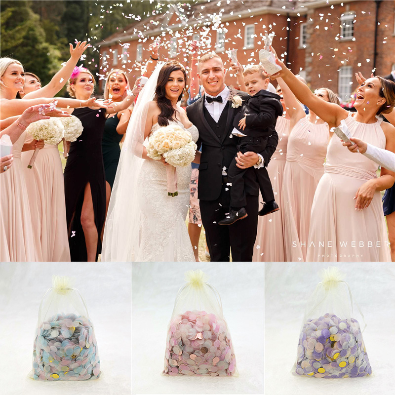 婚庆用品手撒花彩彩色纸屑婚礼拍照道具结婚花瓣