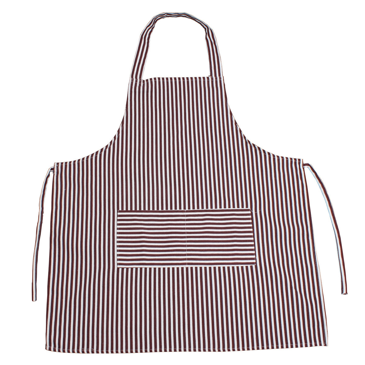 乐活森加厚家居围裙可爱围兜防油污围裙工作服条纹围裙家务反穿衣