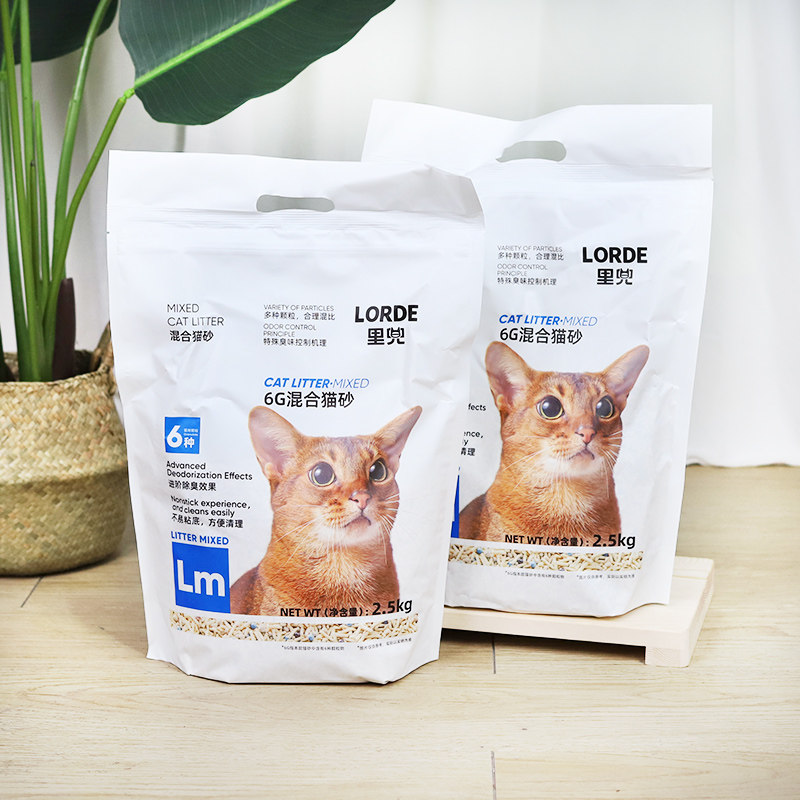 猫砂里兜豆腐膨润土混合15kg除臭猫沙玉米无尘猫砂